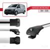 acpar Compatible with Mercedes Metris (W447) 2014-2025 ACE-1 Car Roof Rack Cross Bar Grey Aluminium 2 Bars view 3