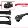 acpar Compatible with Ford Kuga (C394) 2008-2012 ACE-1 Car Roof Rack Cross Bar Black Aluminium 2 Bars view 3
