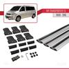 acpar Compatible with Volkswagen Transporter (T5) 2003-2015 Cross Bar Fly Model Car Roof Rack Cross Bar 3 Bars Grey view 4