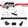 acpar Compatible with Volkswagen Transporter (T5) 2003-2015 Car Roof Rack Cross Bar Fly Model Black view 3