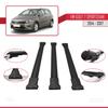 acpar Compatible with Volkswagen Golf 7 SPORTSVAN 2014-2020 Cross Bar Fly Model Car Roof Rack Cross Bar 3 Bars Black view 3