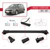 acpar Compatible with Volkswagen Golf 7 SPORTSVAN 2014-2020 Cross Bar Fly Model Car Roof Rack Cross Bar 3 Bars Black view 4