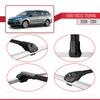 acpar Compatible with Ford Focus 2 (C307) Turnier 2008-2010 ACE-1 Car Roof Rack Cross Bar Black Aluminium 3 Bars view 4