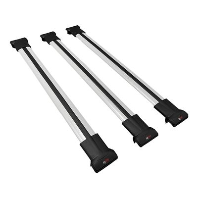 acpar Compatible with Peugeot 206 Estate 2002-2008 Cross Bar Fly Model Car Roof Rack Cross Bar 3 Bars Grey