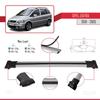 acpar Compatible with Opel Zafira A (T98) 2001-2005 Fly Model Car Roof Rack Cross Bar Grey Aluminium 2 Bars view 3