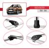 acpar Compatible with Dacia Duster (HS) Pre-Facelift 2010-2013 ACE-1 Car Roof Rack Cross Bar Grey Aluminium 3 Bars view 4