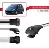 acpar Compatible with Peugeot 206 SW 2002-2008 ACE-1 Car Roof Rack Cross Bar Grey Aluminium 3 Bars view 3