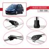 acpar Compatible with Peugeot 206 SW 2002-2008 ACE-1 Car Roof Rack Cross Bar Grey Aluminium 3 Bars view 4