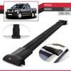 acpar Compatible with Nissan Navara 2004-2014 Cross Bar FLY Model Car Roof Rack Cross Bar 3 BARS BLACK view 3