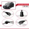 acpar Compatible with Toyota Corolla Spacio 2 (E120) 2001-2007 ACE-1 Car Roof Rack Cross Bar Grey Aluminium 2 Bars view 4