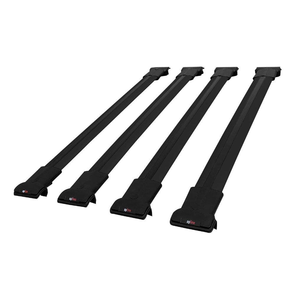 acpar Compatible with Fiat Doblo 2000-2009 Cross Bar Fly Model Car Roof Rack Cross Bar 4 Bars Black