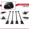 acpar Compatible with Mercedes Vito (W638) 1996-2003 Cross Bar Fly Model Car Roof Rack Cross Bar 4 Bars Grey view 3