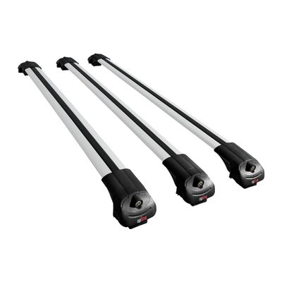 acpar Compatible with Peugeot 307 SW 2002-2008 ACE-1 Car Roof Rack Cross Bar Grey Aluminium 3 Bars
