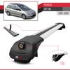 acpar Compatible with Peugeot 307 SW 2002-2008 ACE-1 Car Roof Rack Cross Bar Grey Aluminium 3 Bars view 3