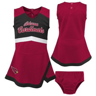 Outerstuff Girls Toddler Cardinal Arizona Cardinals Cheer Captain Dress with Bloomers