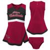 Outerstuff Girls Toddler Cardinal Arizona Cardinals Cheer Captain Dress with Bloomers view 1