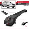 acpar Compatible with SsangYong Rodius 2005-2012 ACE-1 Car Roof Rack Cross Bar Black Aluminium 2 Bars view 3