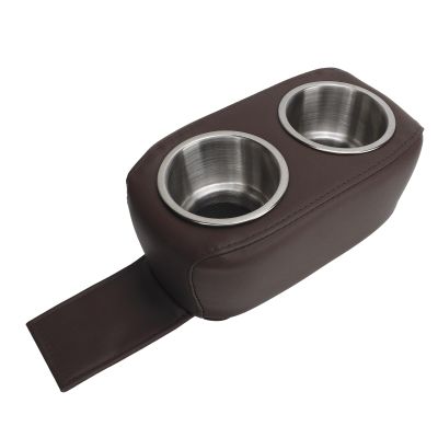 Pontoon Double Drink Holder, Boat Cup Holder, Stainless Steel Pontoon Drink Cup Holder, Marine Couch Cup Holder Tray, Portable Boat Storage Organizer for Boat, Yacht, RV, Car