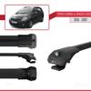 acpar Compatible with Toyota Corolla Spacio 2 (E120) 2001-2007 ACE-1 Car Roof Rack Cross Bar Black Aluminium 2 Bars view 3