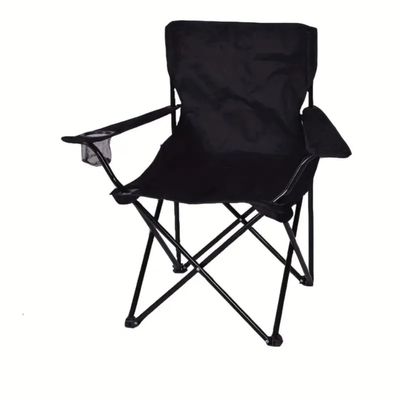 1pc Folding Lightweight Chair, Portable Durable Chair for Outdoor Patio Garden Beach Fishing (Black)