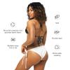 All-Over Print Recycled String Bikini top White view 2