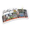 Squiddy Greetings from Alabama - Vinyl Sticker Decal for Phone, Laptop, Water Bottle (4" Wide) view 1