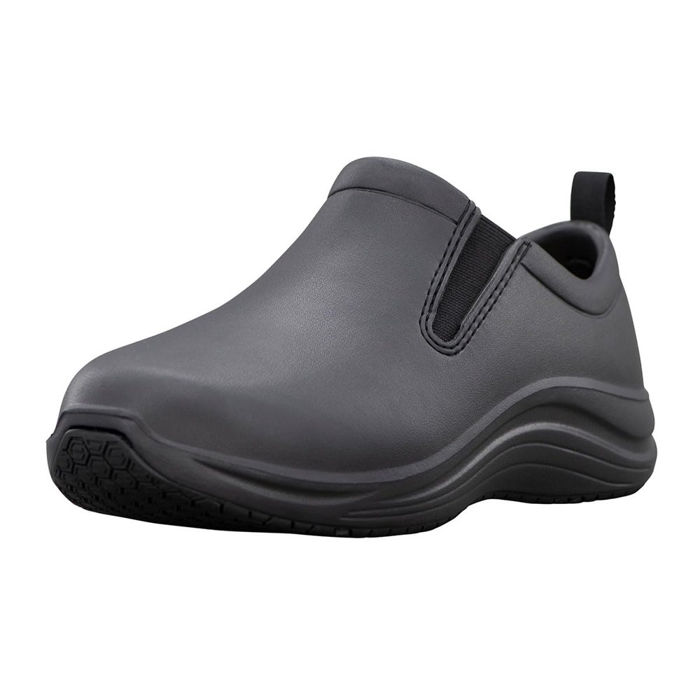 Lugz Men's Sizzle Slip-on Slip-Resistant Work Shoe, Black, 13 Medium US