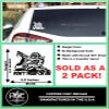 2 Pack - Don't Tread On Me - Gadsden Flag | Decal Vinyl Sticker Graphics for Car Truck SUV Van Window Laptop Tumbler| HOM0153.090 Silver Grey Metallic view 2