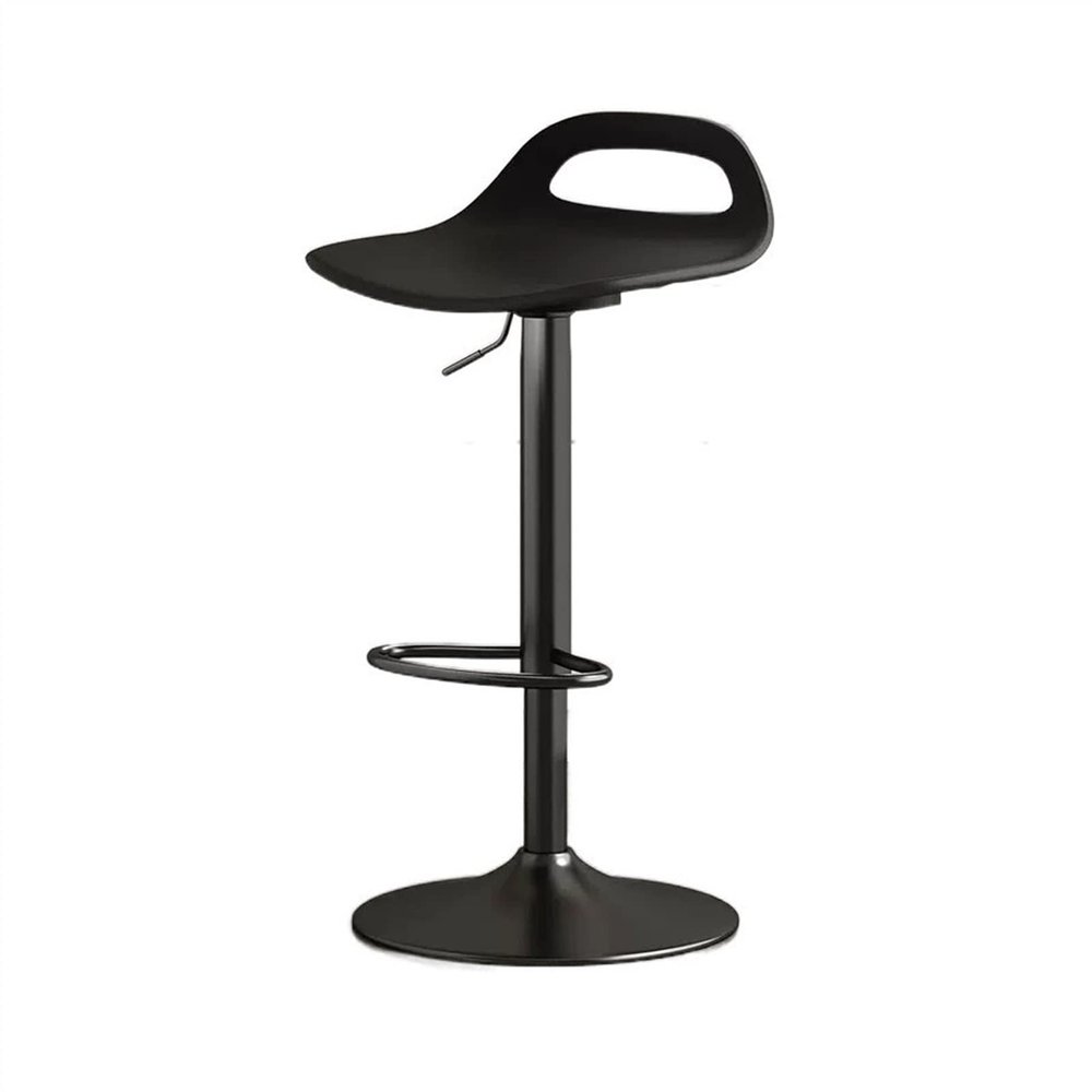 GRFIT Bar Chair Adjustable Height Chair (58-78cm) Bar Front Desk Chair Modern Simple High Stool Dining Chair Lever Chair Adjustable Bar Stools (Color : Black)