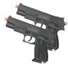2 Pack of Polymer Spring Operated 7" Inch BB Airsoft Pistol-Intended for Film and Costume use. view 1
