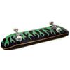 [CCS] Flames Skateboard Complete - Black/Green - 7.75" x 32.00" view 2