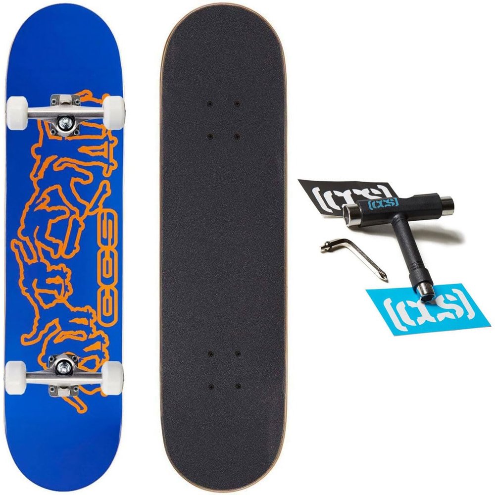 CCS Kickflip 2000 Skateboard Complete - Blue - 7.50" x 31.00"