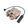 Plastic DL-A Box Laser Sightswith IR Laser + Red/Green/Blue Laser Sight + IR Light Illuminator Night Vision Flashlightwith Pressure Switchfor 20mm Rail (Green Laser DE) view 1