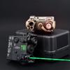 Plastic DL-A Box Laser Sightswith IR Laser + Red/Green/Blue Laser Sight + IR Light Illuminator Night Vision Flashlightwith Pressure Switchfor 20mm Rail (Green Laser DE) view 3