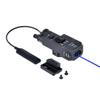 Metal CQL-1 Box Laser Sightswith IR Laser + Red/Green/Blue Laser Sightwith Pressure Switch & M300/M600 Series Flashlight Base Mountfor 20mm Rail (Blue Laser BK) view 1