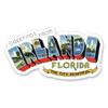 Squiddy Greetings from Orlando - Vinyl Sticker for Car, Laptop, Notebook (5.5" Wide) view 1