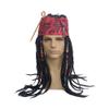 EKOCEV Captain Pirate Wig Set Beaded Bandana Dreadlock Wig Sparrow Halloween Party Men Women Cosplay Costume Accessories view 2