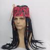 EKOCEV Captain Pirate Wig Set Beaded Bandana Dreadlock Wig Sparrow Halloween Party Men Women Cosplay Costume Accessories view 3