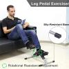Folding Under Desk Bike Pedal Exerciser, Mini Exercise Bike with Digital LCD Display, Adjustable Pedal Resistance and Automatic Counting, Durable Construction and Foldable Design, for Seniors view 3