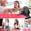 Under Desk Bike Pedal Exerciser, Mini Exercise Bike with Digital LCD Display, 8 Gear Adjustable Resistance and 4 Anti-Slip Rubber Pads, Saving Space and Compactly Portable, for Legs/Arms Exercise view 2