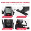 Under Desk Bike Pedal Exerciser, Mini Exercise Bike with Digital LCD Display, 8 Gear Adjustable Resistance and 4 Anti-Slip Rubber Pads, Saving Space and Compactly Portable, for Legs/Arms Exercise view 3