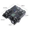 Plastic DL-A Box Laser Sightswith IR Laser + Red/Green/Blue Laser Sight + Strobe/Momentary/Constant Modes Whitelight LED 160 Lumens Flashlightwith Pressure Switchfor 20mm Rail (Blue Laser BK) view 4