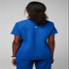Fabletics Women's Vital 1-Pocket Scrub Top - MotionTech, Wrinkle-Resist, Chest Pocket, Anti-Shrink, Semi-Slim Fit,2X, Royal Blue view 2