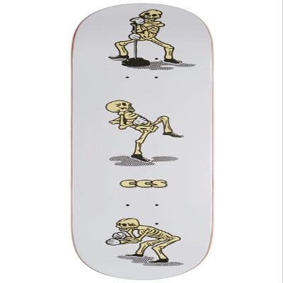 CCS Vine Skeleton Skateboard Deck - White - 7.50" x 31.00"