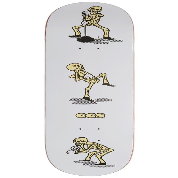 CCS Vine Skeleton Skateboard Deck - White - 7.50" x 31.00"