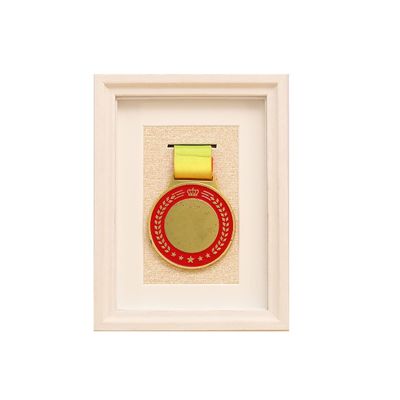 12.7x17.8cm, Medal Display Frame, Single Medal Display Case, Solid Wood Sport Medal Display Frame, Five Colors, HD Plexiglass, easy To Install, Fits all Sports Winners, Military Medal Badge Medal ( Co
