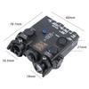 Plastic DL-A Box Laser Sightswith IR Laser + Red/Green/Blue Laser Sight + Strobe/Momentary/Constant Modes Whitelight LED 160 Lumens Flashlightwith Pressure Switchfor 20mm Rail (Red Laser BK) view 4