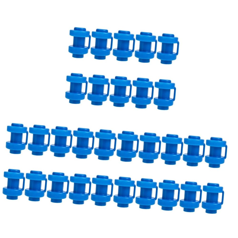 Kisangel 30pcs Trampoline Pole Caps Durable Replacement Hats Easy Install Enclosure Pole Covers for Boys and Girls Trampolines Compatible Models Secure Net Connection Accessories