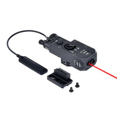 Metal CQL-1 Box Laser Sightswith IR Laser + Red/Green/Blue Laser Sightwith Pressure Switch & M300/M600 Series Flashlight Base Mountfor 20mm Rail (Red Laser BK)