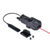Metal CQL-1 Box Laser Sightswith IR Laser + Red/Green/Blue Laser Sightwith Pressure Switch & M300/M600 Series Flashlight Base Mountfor 20mm Rail (Red Laser BK)